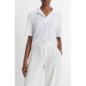 Vince Поло из ультрамягкого хлопка Easy Cotton с расслабленным кроем и лаконичной отделкой, 100% хлопок 10044679