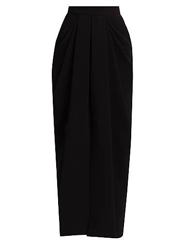 Плиссированная макси-юбка Ridente от Max Mara с поясом и карманами, 64% триацетат, 36% полиэстер 11027384