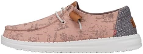 Слипоны Hey Dude Wendy в цвете Desert Mauve, размер 7 | Женские, удобные и легкие лоферы 11092490