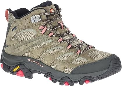 Женские ботинки для хайкинга Merrell Moab 3 Mid GTX с кожаным верхом и водоотталкивающей защитой 11048211