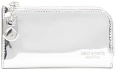 Kate Spade New York Маленький изящный бумажник из лакированной кожи с кнопочной застежкой и отделкой из переработанного нейлона 11098644
