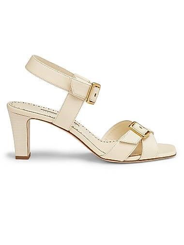 Летние кожаные сандалии с пряжкой 70MM от Manolo Blahnik из Италии 11028804