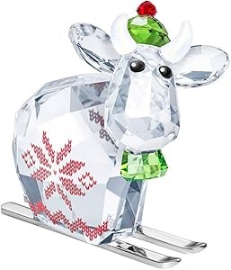 Swarovski Фигурка Winter Mo, ограниченный выпуск 2019 из светло-красного, зеленого и прозрачного кристалла, 1,5x1,75x0,85 см 11098467
