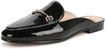 Женские лакированные лоферы Sam Edelman Linnie, черные, размер 5.5 11096369