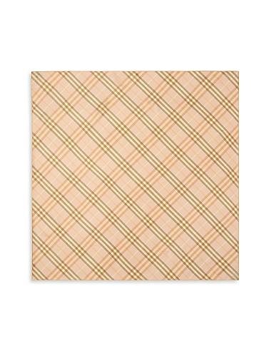 Burberry Клетчатый итальянский шелковый шарф, 100% шелк, размер 90 см x 90 см 11022470