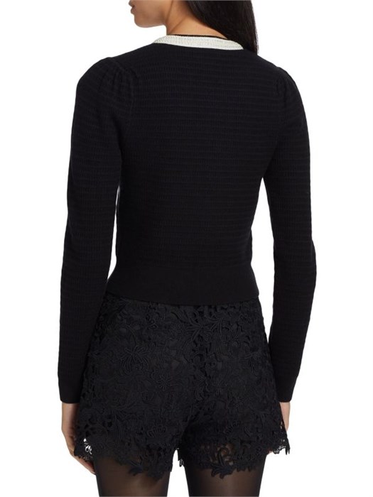 Кардиган Leonora с бисерной отделкой от Generation Love, лонгслив, круглый вырез 11040148