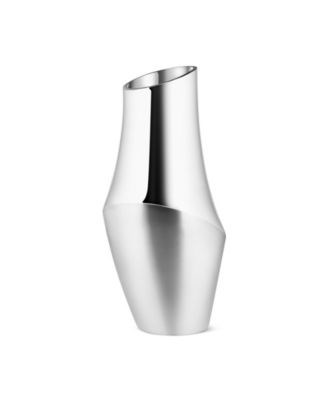 Nambe Асимметричная ваза Симфония высотой 30 см с глянцевым и сатиновым покрытием 11071300