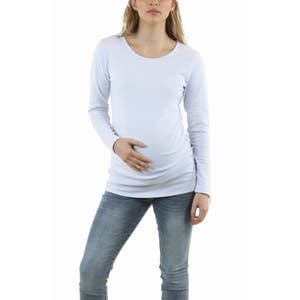 Комплект из двух лонгсливов для беременных Angel Maternity из дышащего хлопкового джерси, 95% хлопок 10045631