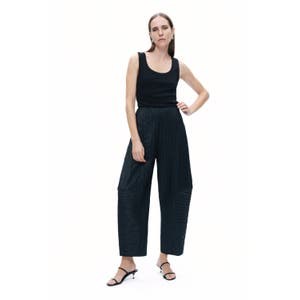 Широкие брюки Balloon Fit Nocturne с высокой талией и скрытой застежкой-молнией, из 100% полиэстера 10046123