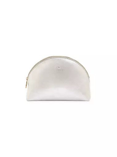 Il Bisonte Косметичка из натуральной кожи с верхней молнией, металлическая, размером 20 x 16 x 7 см 10045185