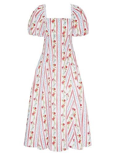 Hill House Home Платье Matilda с приталенной талией Empire и расклешённой юбкой из 100% хлопка, размер XS 10044130