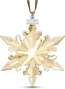 Swarovski Золотистый праздничный орнамент 2020 года, уникальный дизайн, изысканное качество и элегантность 11067815