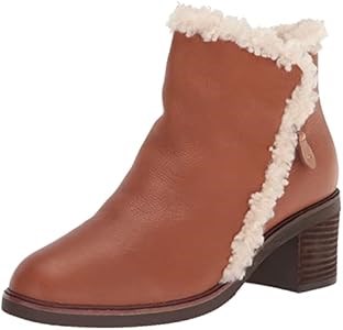 Женские ботильоны Kenneth Cole Best на каблуке 65 мм с боковой молнией и искусственным мехом 11070239