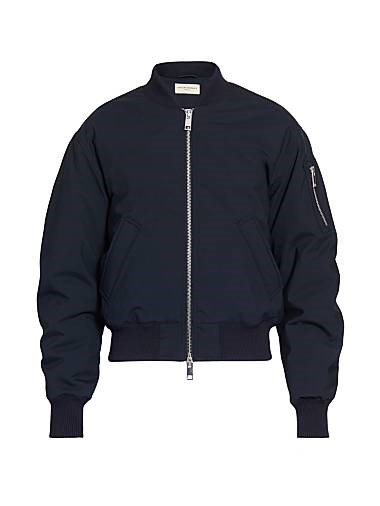 Officine Generale Джемпер Javier из шерстяной смеси в стиле бомбера с воротником-стойкой и карманом на рукаве 11024055