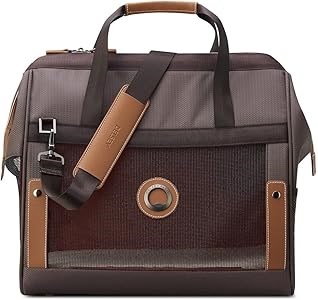 Delsey Paris Мягкая переноска для животных Chatelet 2.0, шоколадного цвета — подходит для питомцев весом до 10 кг, с вентиляцией и безопасной застежкой 11100909