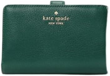Kate Spade New York Женский бумажник из текстурированной кожи среднего размера глубокого нефритового цвета с застежкой на кнопке 11048333