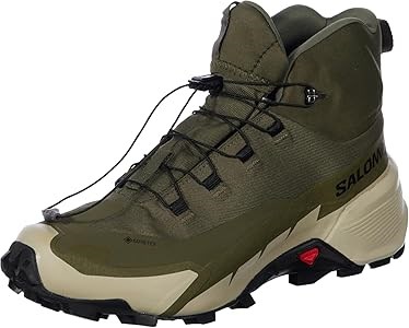 Мужские хайкинговые ботинки Salomon Cross Hike 2 Mid GTX с резиновой подошвой и текстильным верхом 11092562
