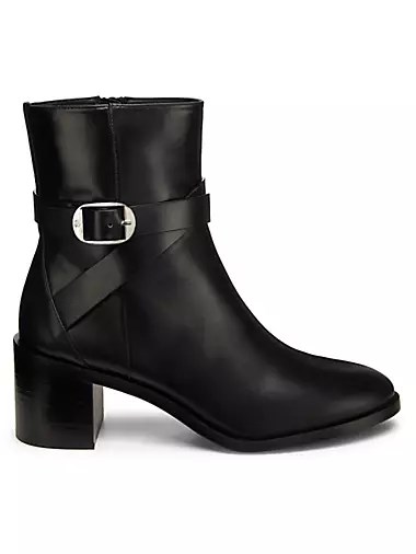 Ботильоны Esme из кожи с поясом на 60 мм каблуке от Stuart Weitzman 10045928