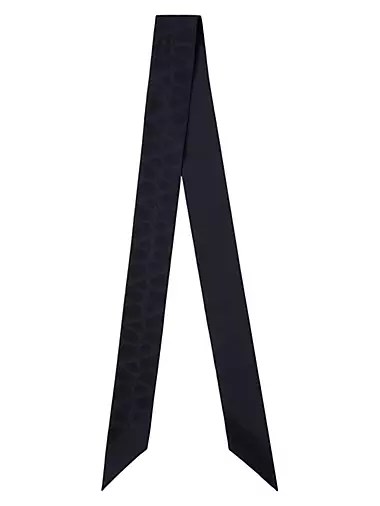 Valentino Garavani Шелковый шарф-бандо Toile Iconographe, 100% шелк, 6 x 120 см, принт Toile Iconographe 10043610