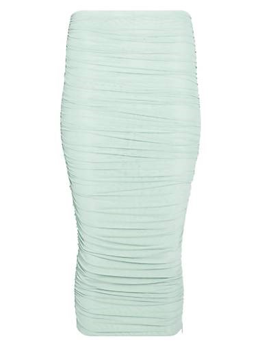 Ser.O.Ya Юбка миди Pia из сетки с заниженной талией и обтягивающим силуэтом, 90% полиэстера, 10% спандекса 10043654