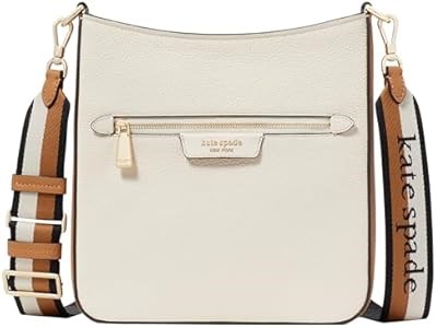 Kate Spade New York Цветная кожаная сумка-мессенджер на молнии с отделкой из искусственного замша, размер 23.5 х 22.2 х 7 см 11048571