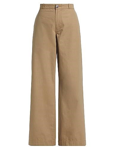 The Elder Statesman Брюки Silvano из 100% хлопка с заниженной талией и широкими штанинами, производство США 11035002