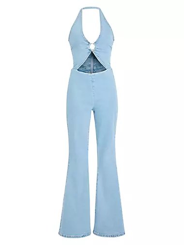 Retrofete Джинсовый комбинезон Kairi из 99% хлопка и 1% спандекса, подчёркнутый фасон 10044007