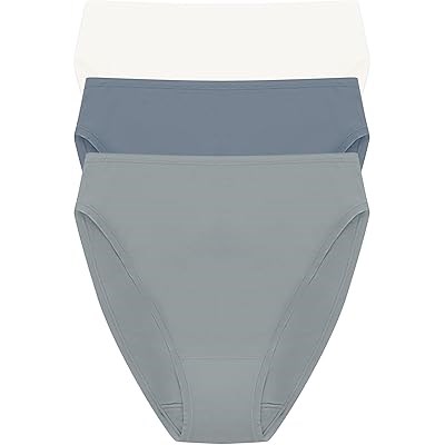 Natori Высокие трусы из дышащего хлопка Bliss Bare Cotton 3-Pack с идеальной посадкой и сертификацией OEKO-TEX® STANDARD 100 11030624