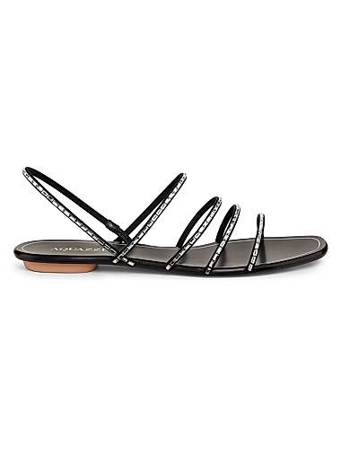 Сандалии Aquazzura Mistica с орнаментом из кристаллов и кожаной подкладкой 11031272