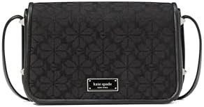 Kate Spade New York Жаккардовая кроссбоди Spade Flower с клапаном, черная мульти, 30% вискоза, 13% кожа, 9% полиэстер, 48% хлопок 11064524