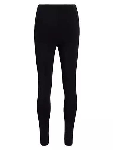 Another Tomorrow Леггинсы Seamed из 89% лиоцелла и 11% эластана с чистой отделкой на поясе, производство Португалия 10043704