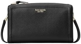 Kate Spade New York Женская сумка через плечо из зернистой кожи с карманами и молнией, черная 11042659