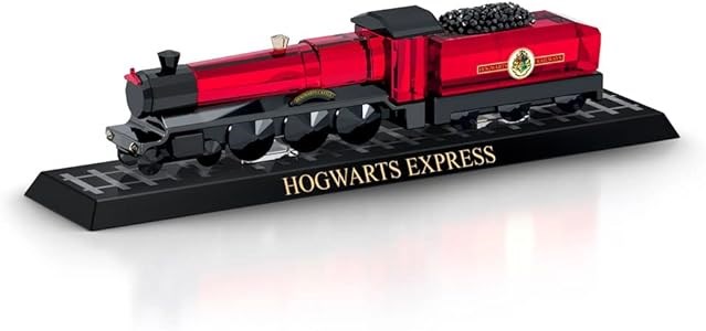 Swarovski Скульптура поезда Школы Чародейства и Волшебства, красно-чёрная, 790 граней, кристаллы, 1,3 х 3,2 х 18 см 11045446