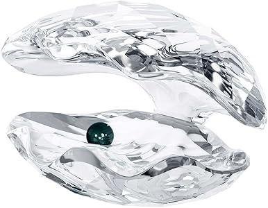 Ожерелье с жемчужиной из кристаллов Swarovski в прозрачной раковине, идеальный декор для дома или офиса 11072088