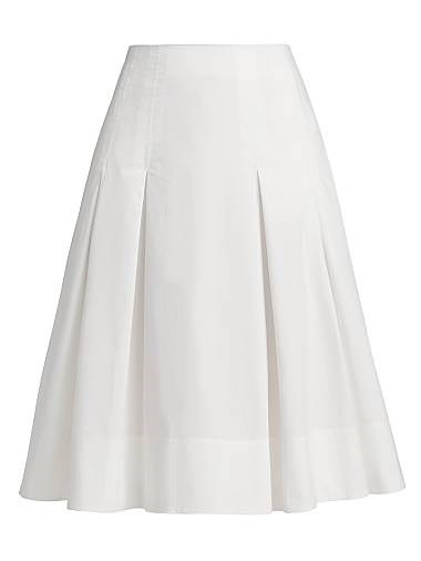 Simkhai Samantha Pleated Knee-Length Skirt 11008215