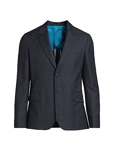 Пиджак Paul Smith из шерсти с классическим силуэтом на двух пуговицах 11035039