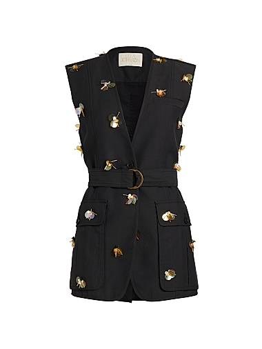 Жилет Twyla с поясом из хлопкового смеси и вышивкой пайетками от Ulla Johnson 11036734