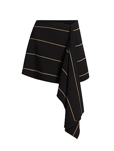 Мини-юбка Rae Proenza Schouler из эластичного материала с асимметричным драпированием и скрытой застежкой 11034777