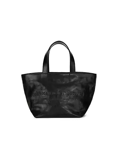 Alexander Wang Мини-сумка из мягкой лакированной кожи с ручками и съемным ремешком через плечо 10045500