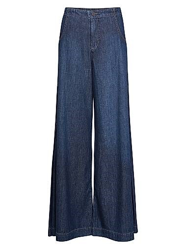 Twp Джинсы Lulu из хлопкового денима свободного кроя с элегантным поясом, произведенные в США 11036555