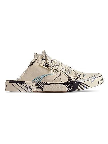 Мюли Balenciaga Paris Sketch с канвасным принтом и открытой пяткой 11031356