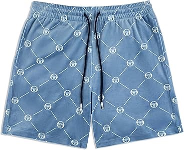 Мужские шорты Sergio Tacchini Cosimo, 93% полиэстер, завязки на талии, молодежный стиль 10020564