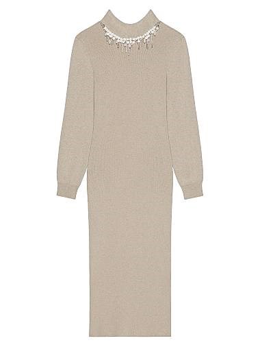 Платье Givenchy из шерсти и кашемира с кристаллами и жемчугом, Италия 11031829