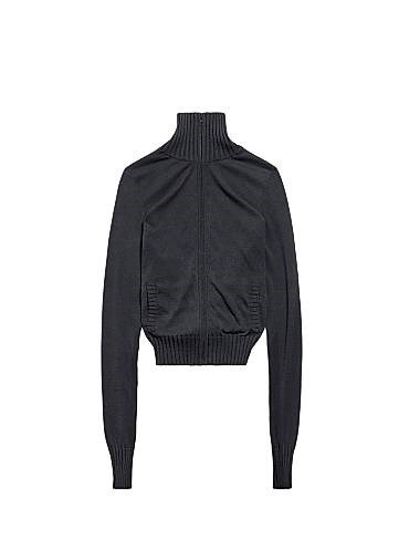 Balenciaga BB Paris Icon Knotted Fitted Zip-Up Jacket 11031202