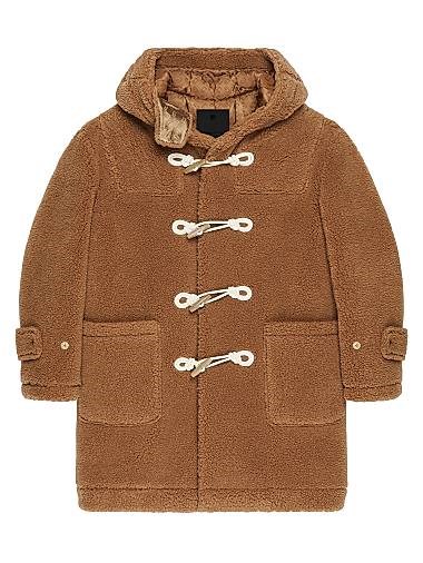 Пуховик Teddy от Givenchy из итальянской шерсти с капюшоном, 65% шерсти, 35% верблюжьей шерсти 11031822