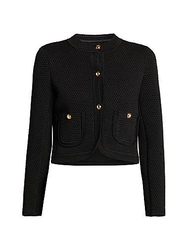 Tom Ford Compact Mesh Crop Jacket 11033028