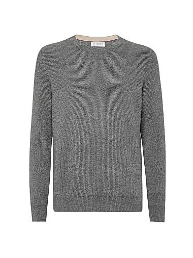 Кашемировый свитер с английским рубчиком Brunello Cucinelli, 100% кашемир, сделан в Италии 11031910