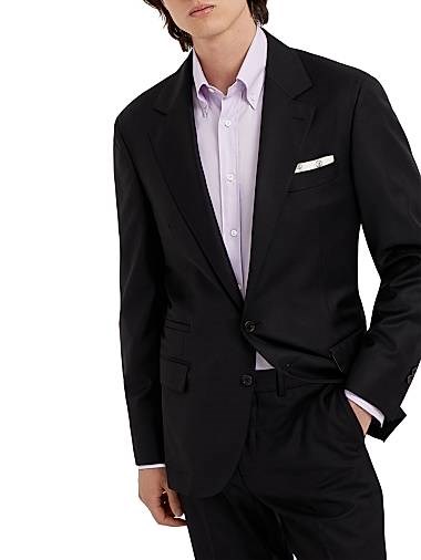 Блейзер из шерсти супер 150s для всех сезонов, с карманами и внутренними отделениями от Brunello Cucinelli 11034567