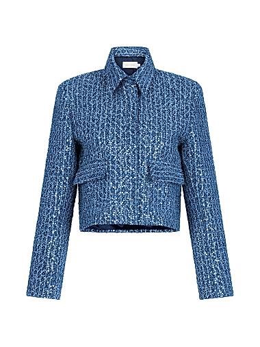 Silvia Tcherassi Perla Sequined Cotton-Blend Jacket 11020508