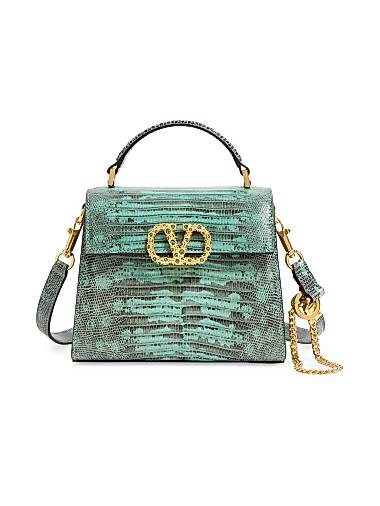 Valentino Garavani Мини-сумка VSling из нежной кожи с замком в виде ювелирного логотипа и регулируемым ремешком 11034231